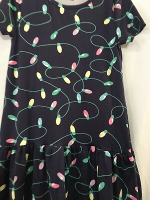 New Walmart Christmas Lights Allover Soft Dress Girls M,L Navy | eBay New Walmart Christmas Lights Allover Soft Dress Girls M,L Navy | eBay