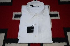 Ralph Lauren Black Label 100 Cotton Short Sleeve White Dress Shirt
