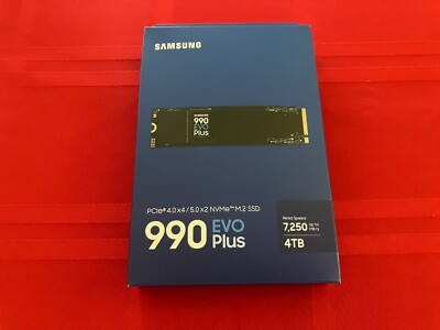 New Samsung 990 EVO Plus MZ-V9S4T0 4 TB Solid State Drive M.2 PCI Express NVMe