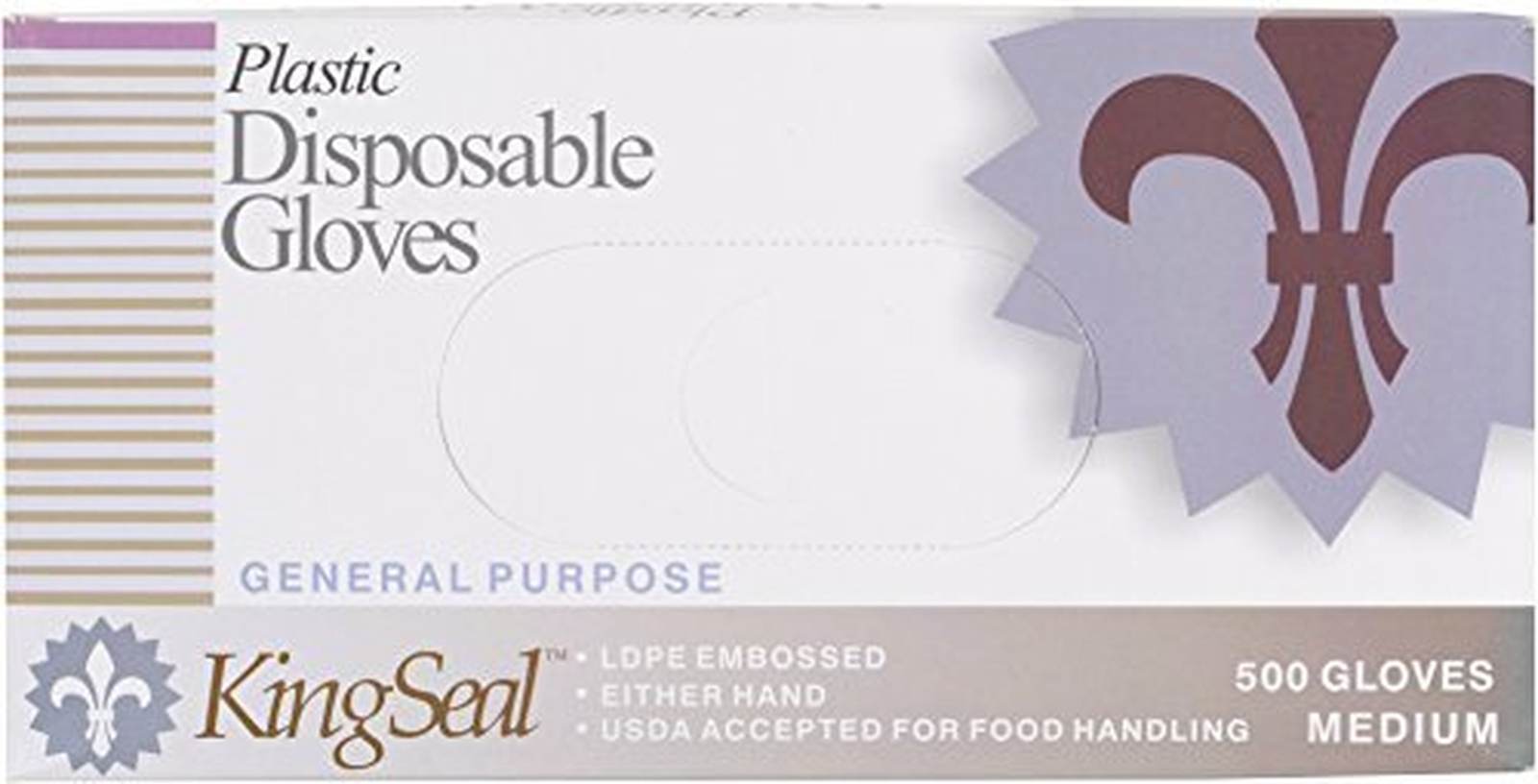 KingSeal 2000-Count Light Duty Powder-Free Latex-Free Poly Gloves