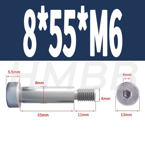 M3 - M10 Shoulder Bolt Screws A2ss 4mm - 12mm Shaft OD Allen Socket Head - Picture 58 of 105