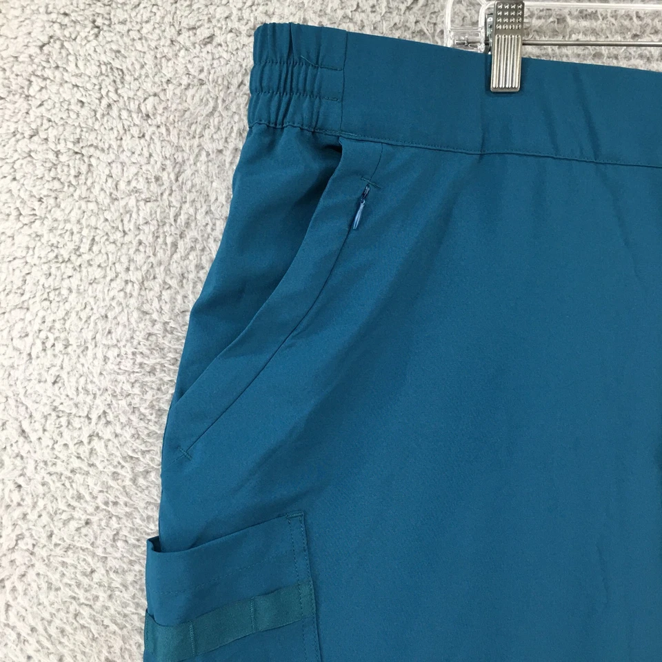 Wonderwink Jogger Pants Womens 3X Petite (actual 46x27) Teal Hi-Rise Pocket NEW - Image 4 of 4