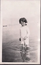 RPPC BOYS BEACH FASHION JAMES ADAMS SEAVIEW ISLE WIGHT ENGLAND PHOTO POSTCARD