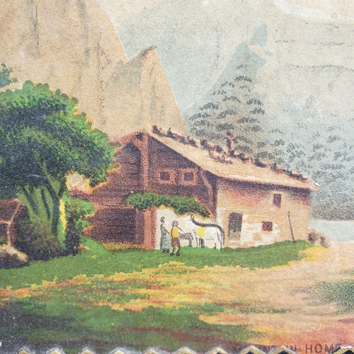 Antique Vintage Folk Art Cigar Box Mountain Home Scene Decoration AAFA Americana - Picture 3 of 11