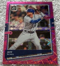2022 Donruss Optic JEFF McNEIL #114 Pink Velocity 121/199 New York Mets