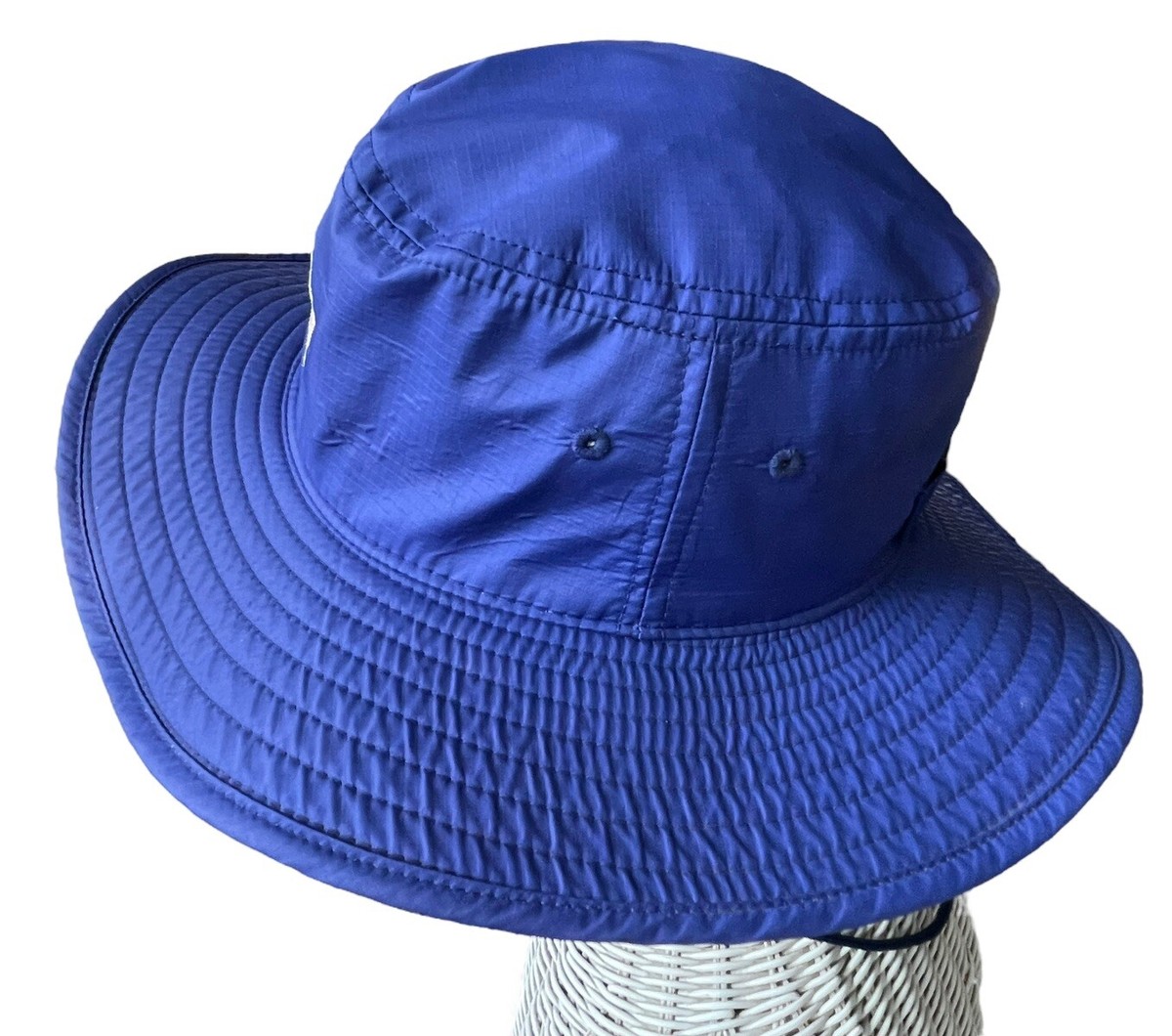VTG Y2K Patagonia Lotus Design Boonie Sun Hat USA Blue