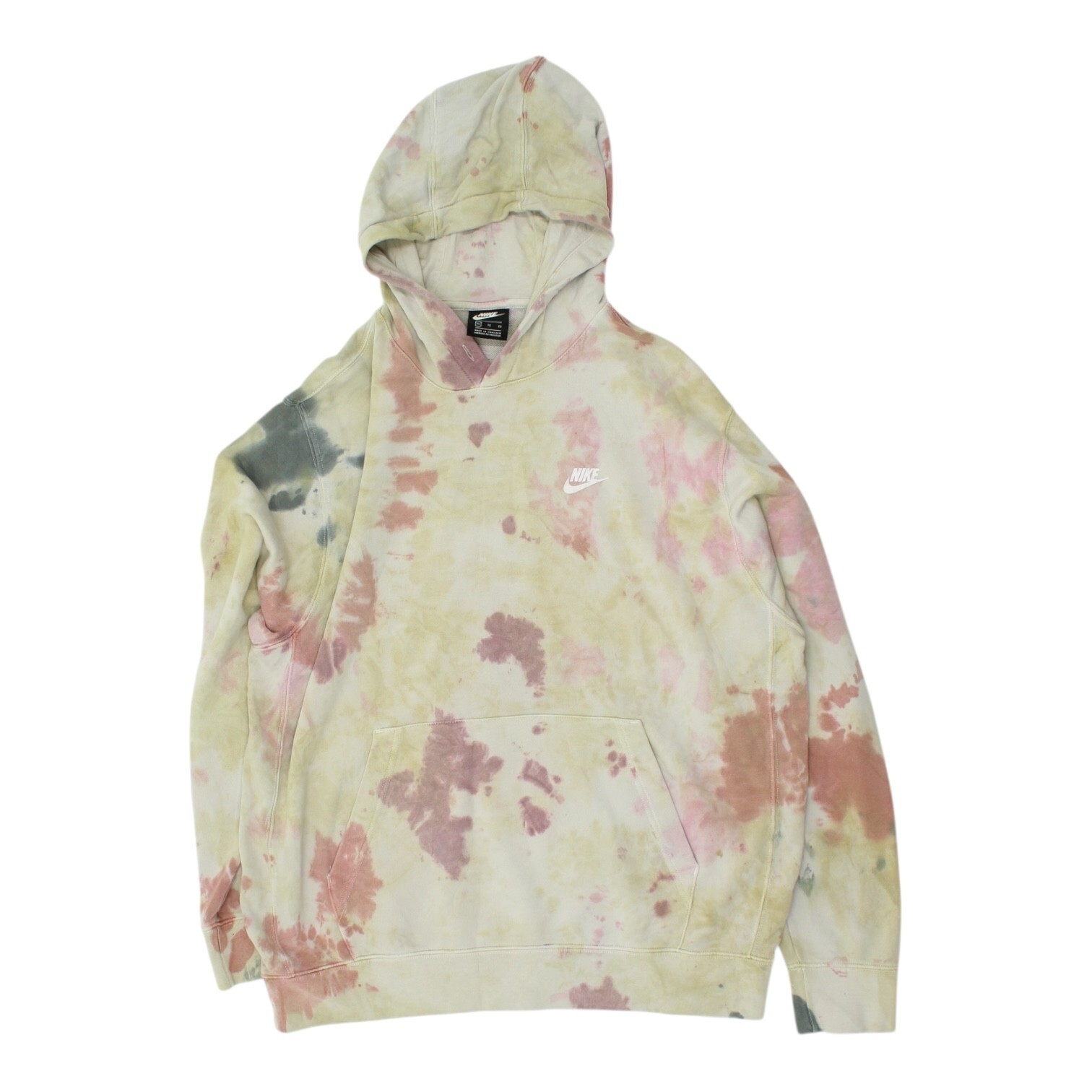 OFF WHITE X NIKE Felpa con cappuccio Nike Tie Dye Felpa con cappuccio pullover casual sportivo vintage da uomo bianco sporco