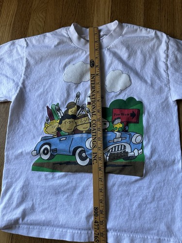 Indian Time Shirt Kids Large Kids Size Charlie Brown Tribe Riding In Car - Picture 4 of 8