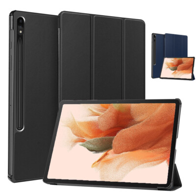 Smart Leather Case For Samsung Galaxy Tab S7 Plus S8+/S7 FE Tablet 12.4'' Cover