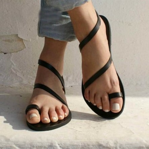 Sandalias planas de verano para mujer con correa para el tobillo Roma - Imagen 15 de 20