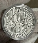 2021 Tuvalu Gods Of Olympus Hades 1 oz Silver Coin Antiqued
