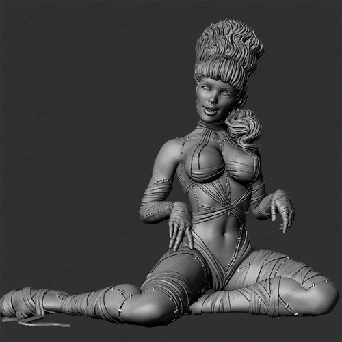 1/24 Scale Horror Betty Paige Resin Figure Model Kit Unpainted Unassembled Toy - Picture 4 of 8