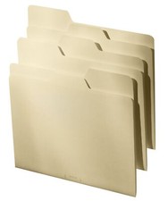 All Tab File Folders Letter Size Third Cut 9 ...