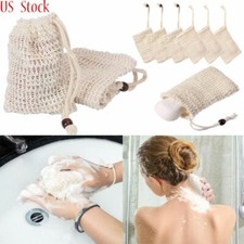 1/3/5/10 Pack Faux Sisal Soap Bag Exfoliating Soap Saver Pouch Holder Soft US