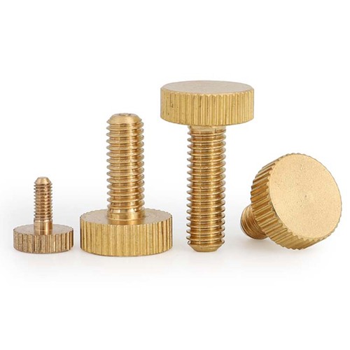 Brass Knurled Flat Head Thumb Screws M3 M4 M5 M6 M8 M10 Round Flats Head Bolts - Picture 7 of 61