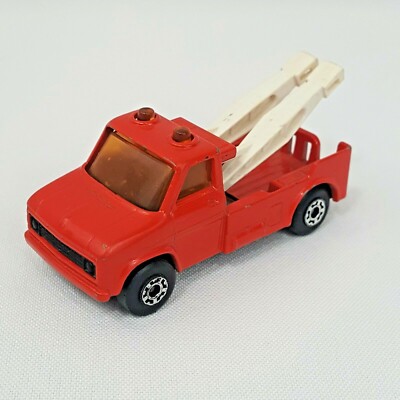 Vintage 1978 Lesney Matchbox Superfast Wreck Truck No. 61 Red Tow