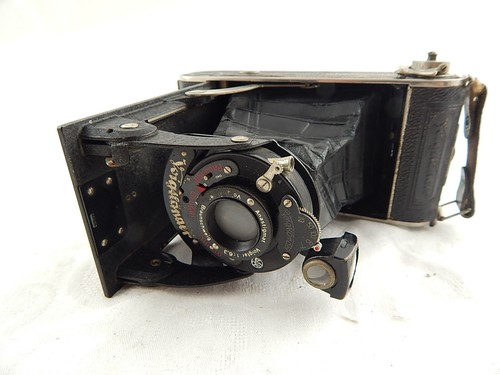 Alte Authentic Fotoapparat Fotografie Faltenbalg Voigtländer Sammlung 1930