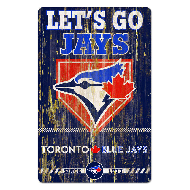 Tortonto Blue Jays Slogan Design Rustic Wooden Team Sign MLB Baseball | eBay