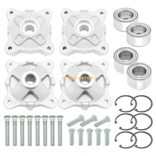 Front & Rear Wheel Hubs & Bearings & Studs Kits for Polaris RZR 800 2008-2014