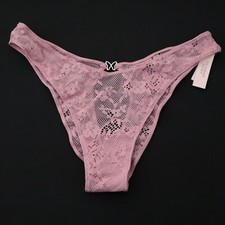 Victoria's Secret Dream Angels Butterfly Twinkle Lace Open Bikini Panty L LARGE