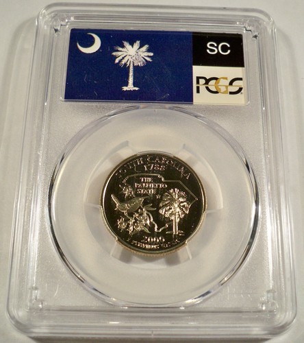 2000-S ALL 5 25c CLAD PCGS PR70DCAM QUARTERS PROOF WASHINGTON NH VA SC MD MA - Picture 6 of 11