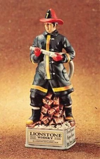 BREWERIANA LIONSTONE SPIRITS CO Decanter Bourbon Whiskey Collectors POSTCARD!