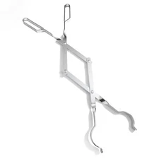 26'' Log Grabber Fire Pit Tools Iron Barbecue Long Fireplace Tongs Campfire