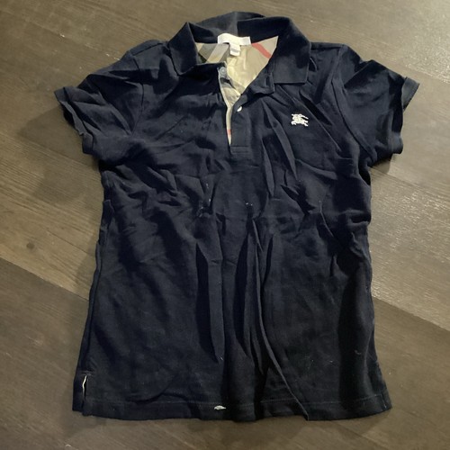 Burberry Kids Blue Polo Shirt Size 8Y