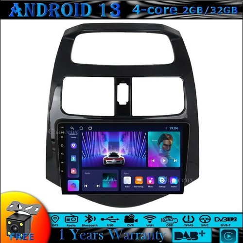 9"Android 13 Head Unit Carplay Radio DAB GPS SAT Navi for Chevrolet Spark 10-14
