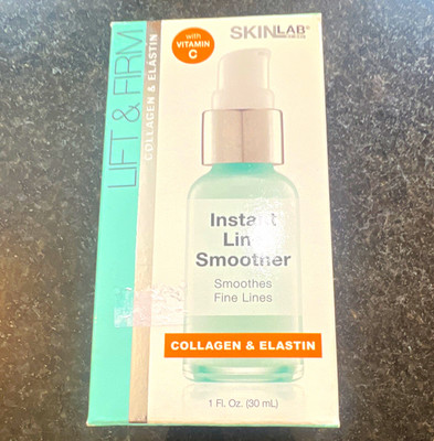 SkinLab Lift & Firm Line Smoother Serum Vitamin C Collagen Elastin 1 fl oz