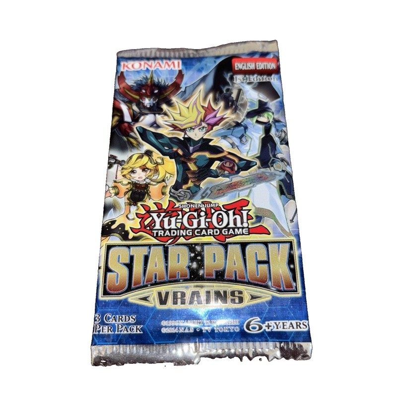 Yu-Gi-Oh TCG Star Pack VRAINS Sealed 3-Card Pack English-Factory Sealed-