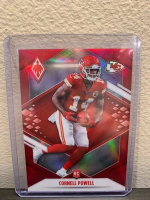 2021 Panini Phoenix Rookie Red /250 Cornell Powell #142 Rookie RC KC Chiefs