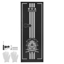 Uimoso 4 Gun Safe Long Gun Cabinet for Rifles & Pistols with Key & Password Lock