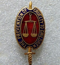 Early The Prevention of Cruelty To Children (NSPCC) Enamel Lapel Badge