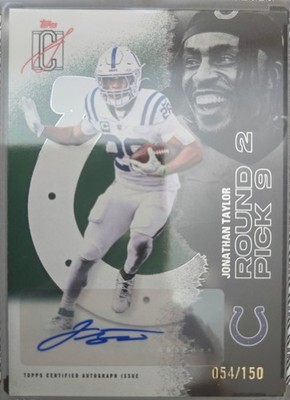 2025 Topps Signature Class Jonathan Taylor Veteran Auto Green Foil #/150 Colts