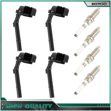 For Mercedes-Benz GLA200 Metris SLC300 2.0L 4PCS Ignition Coils & Spark Plugs