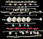 Vintage Silver Tone Bracelet Costume Jewellery Bulk Job Lot Turquoise Coral