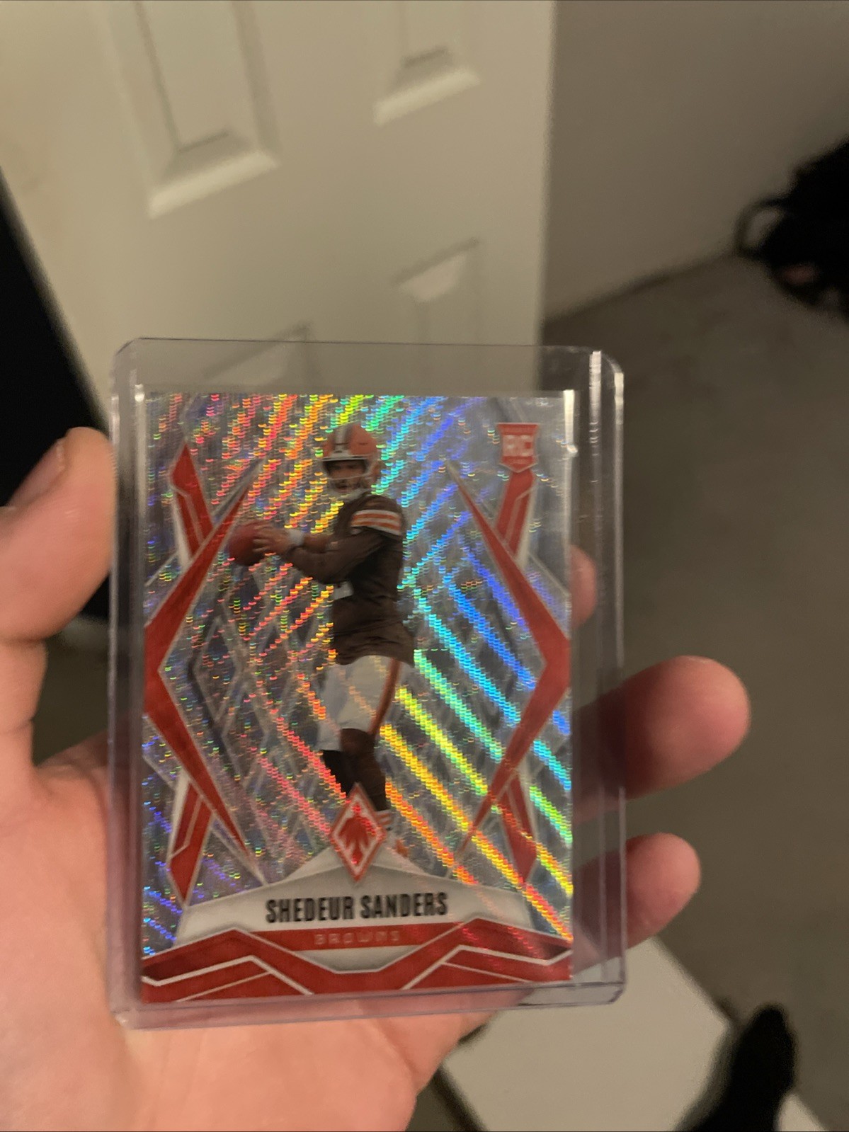 2025 Panini Phoenix Silver Wave Prizm #154 Shedeur Sanders RC /199 SP NW