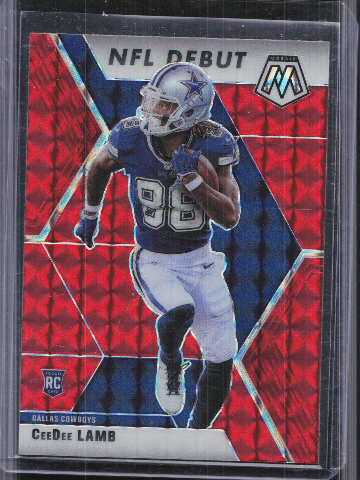 2020 Panini Mosaic #268 CeeDee Lamb Rookie Prizm Red Cowboys RC