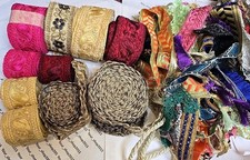 Zamknięcie sklepu WYPRZEDAŻ Piękny haftowany wzór koronka wykończenie wstążka Weddin