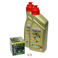 Kawasaki Er6F / Er6N, 05-15 EX650A EX650C, Castrol Power1 10W40 ÖL Racing Filter