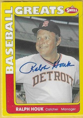 1990 Swell Greats Ralph Houk Tigers In Person Auto