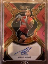 2023 Panini Select Draft Picks - Rookie Signatures Andrei Iosivas #RS-AIO Red...
