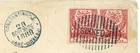 Turkey OTTOMAN EMPIRE-Sc#68b IMPERF(pair)-CONSTANTINOPLE GARE~SIRKEDJI 28/NOVEMB — photo 2