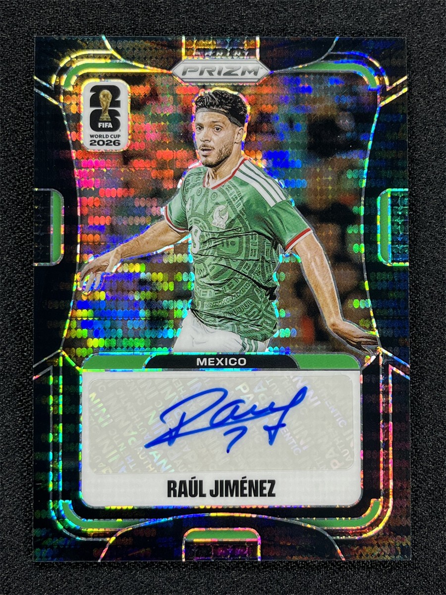 1/1 One Of One ! 2026 Panini Prizm Raul Jimenez Black Pulsar Signatures Auto view 1