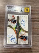 2018 Immaculate Luke Doncic Marvin Bagley RC Dual Auto /49 BGS 9 10 Auto