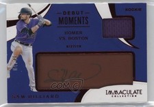 2020 Panini Immaculate Dark Brown Leather 4/49 Sam Hilliard #DM-SH Auto uk2