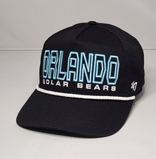 Youth Orlando Solar Bears '47 Byline Hitch Black Snapback Hat Hockey
