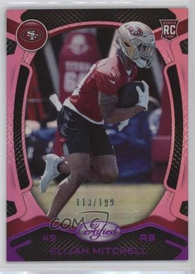 2021 Certified Rookies Mirror Pink 113/199 Elijah Mitchell #179 Rookie RC 13c1