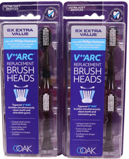 Ooak V Arc Philips Sonicare Replacement Brush Head 6 CT es190 2 packs